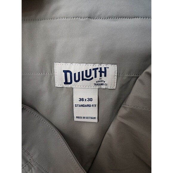 Duluth Armachillo Standard Fit Chino Pants Mens 36x30 Gray Lightweight Stretch - Picture 8 of 11